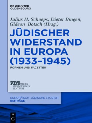 cover image of Jüdischer Widerstand in Europa (1933-1945)
